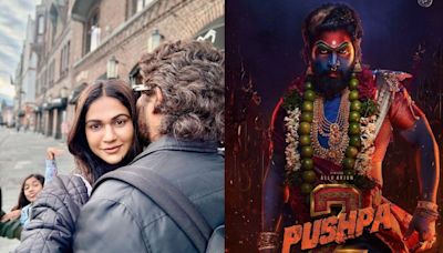 Allu Arjun’s wife Sneha Reddy shares heartwarming hug with Pushpa 2 star, calls him ‘Calm to My Chaos’; Samantha responds