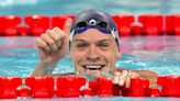 With French fans cheering every stroke, Marchand cruises to fastest time in men's medley