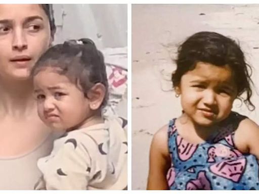 Raha Kapoor's adorable frown compared to Alia Bhatt's 'resting face'; fans say 'she got that from mama' | - Times of India