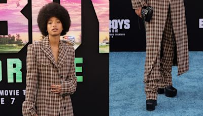 Willow Smith Channels the ’70s in Acne Trench Coat and Naked Wolfe Boots at ‘Bad Boys: Ride or Die’ Premiere