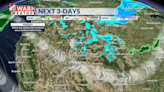 Cold temperatures and snowfall moving into northern Utah
