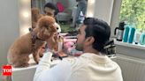 Ram Charan’s picture with his furry friend Rhyme from London will make you go ‘aww’! - See inside | - Times of India