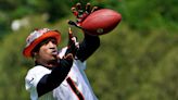 Ja’Marr Chase practicing punt returns in Bengals training camp