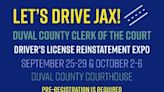 Duval County Clerk’s Office holding ‘Let’s Drive Jax!’ driver’s license reinstatement event