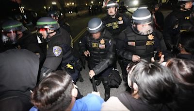 Police face off with protesters after new UCLA encampment pops up