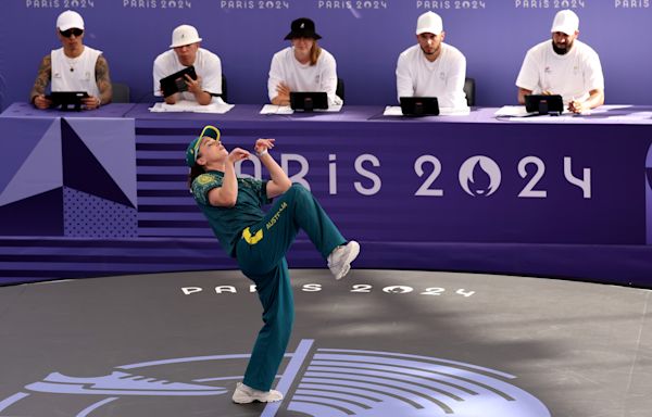 Australian Olympic Break Dancer goes viral for 'Kangaroo' moves