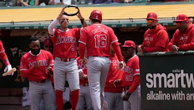 Angels rally against Oakland bullpen in final scheduled visit to Coliseum, beat A's 8-5