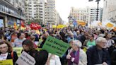 La izquierda valencianista se manifiesta en la primera marcha bajo el gobierno de PP y Vox