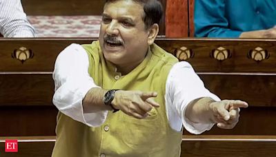 AAP's Sanjay Singh, out on bail, asks Modi govt to hike budget for jails; Watch Dhankhar and Nadda's reaction