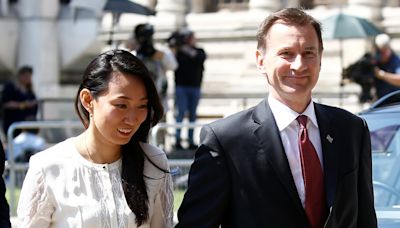 Jeremy Hunt 'deletes social media post showing wife Lucia voting'