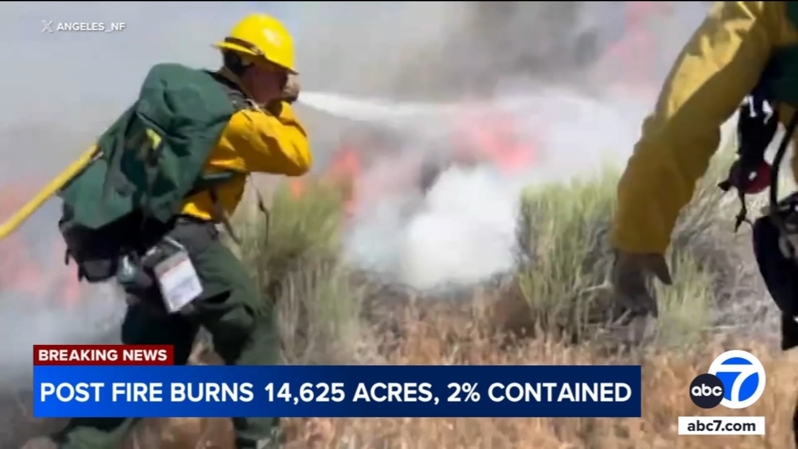 14,625-acre fire near 5 Fwy in Gorman continues to burn with strong winds across SoCal