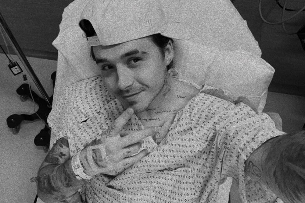 Brooklyn Beckham Reveals He Broke His Shoulder, But Says He's 'All Good'