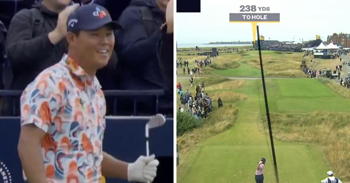 Si Woo Kim hits hole-in-one at The Open and promises team proper British reward