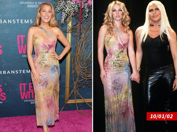 Blake Lively Paid Over $10K For Britney Spears Versace Dress