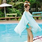[瑪嘉妮Majani] 日系中大尺碼泳衣泳裝配件 -大尺碼 超寬鬆 比基尼外罩衫 特429 bs-071