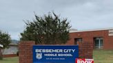 What caused the fire at Bessemer City Middle School?