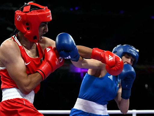... beats Angela Carini: 'Men shouldn’t be allowed...': Social media users outraged after Imane Khelif beats Angela Carini in 46 seconds in women's boxing match in Paris Olympics...