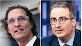 John Oliver mocks Matthew McConaughey’s five-hour seminar: ‘Dicey racial imagery’