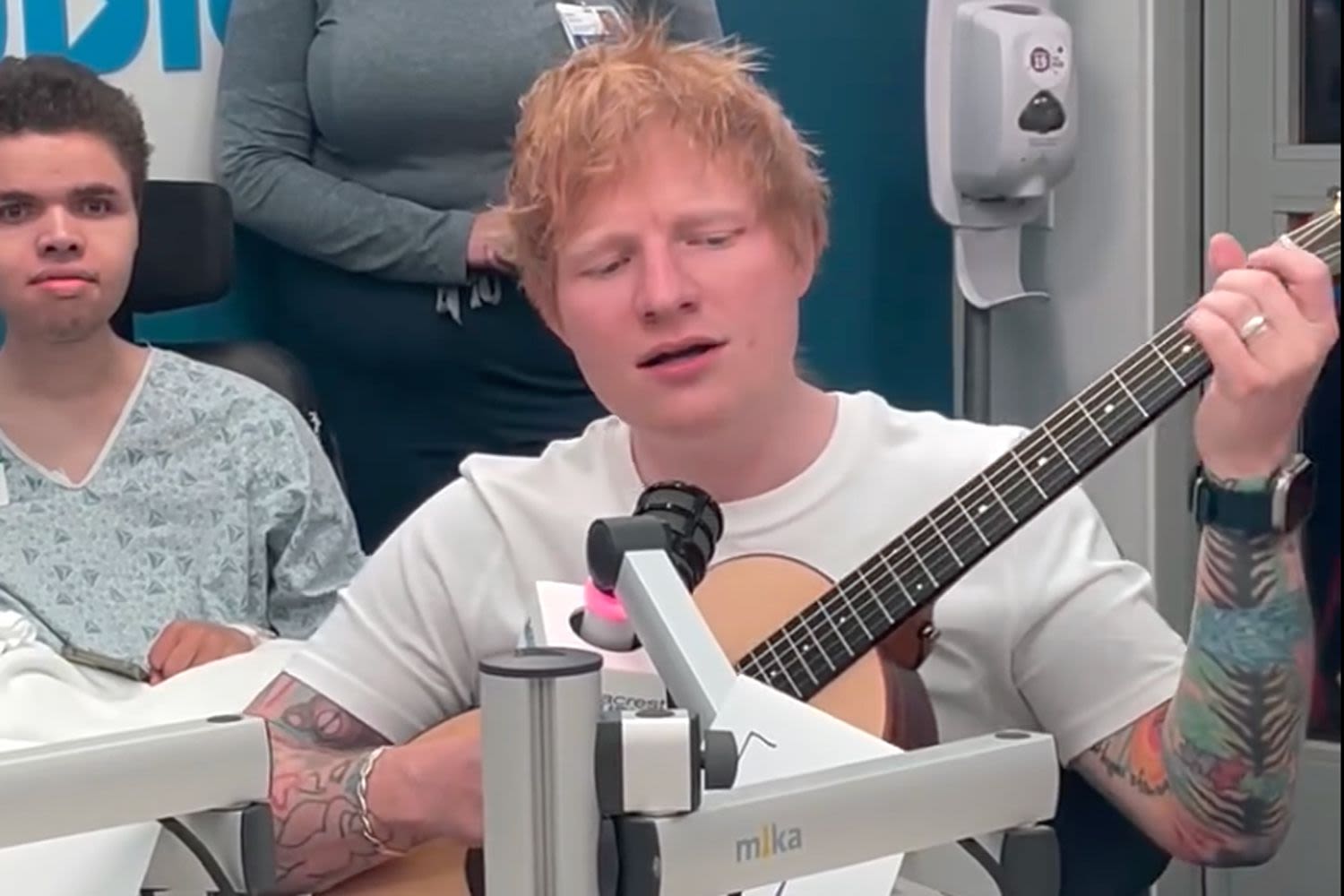 Ed Sheeran Meets with and Performs for Kids at Boston Children's Hospital Before His Boston Calling Set