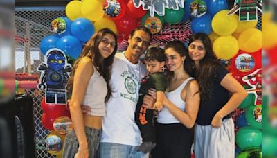 Arjun Rampal's Famjam Moment At Sons Arik And Ariv's Birthday Party With Daughters Mahikaa And Myra