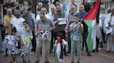 Vigilia por la paz en Gaza en el Port de Sagunt