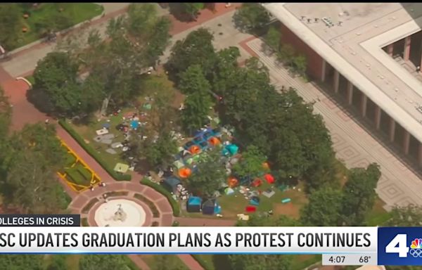 USC updates graduation plans as protest continues