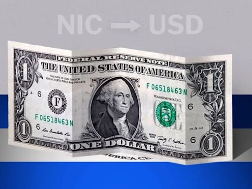 Nicaragua: cotización de apertura del dólar hoy 24 de mayo de USD a NIO