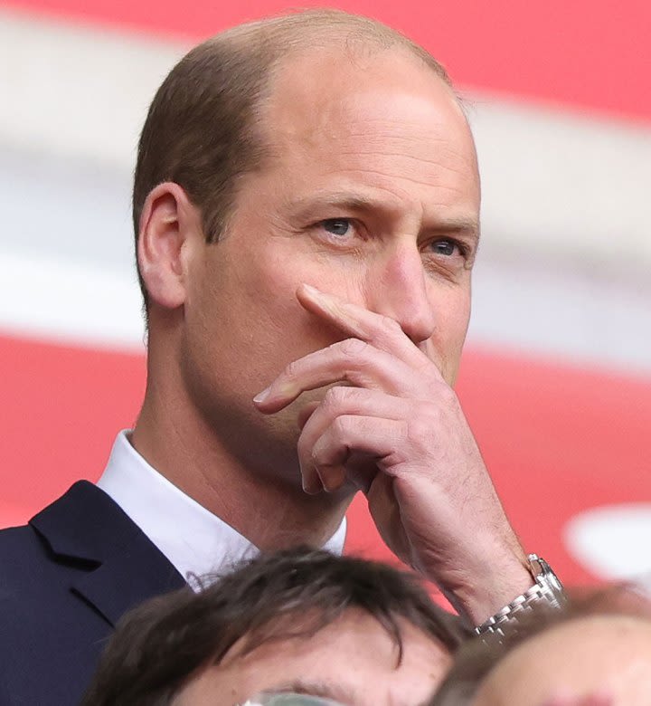 Prince William Reacts After He Spots Fan of Opposing Team Holding Surprising Cardboard Sign at Soccer Game