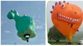 桃園石門水庫熱氣球 恐龍熱氣球造型曝光，第二次預約報名20日搶「GO」