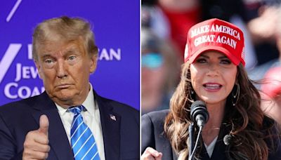 Trump is going out of his way to defend Kristi Noem for shooting her dog, saying she's just 'had a bad week'