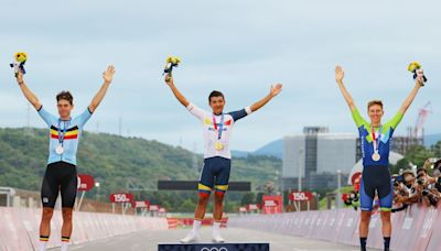 Who is riding the men s road race at the Paris Olympic Games?