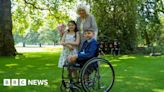 Tony Hudgell: Queen Camilla hosts boy who missed garden party