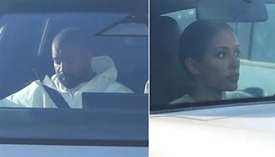 Kanye West and Bianca Censori break cover in separate cars after rapper 'punched a man in face'