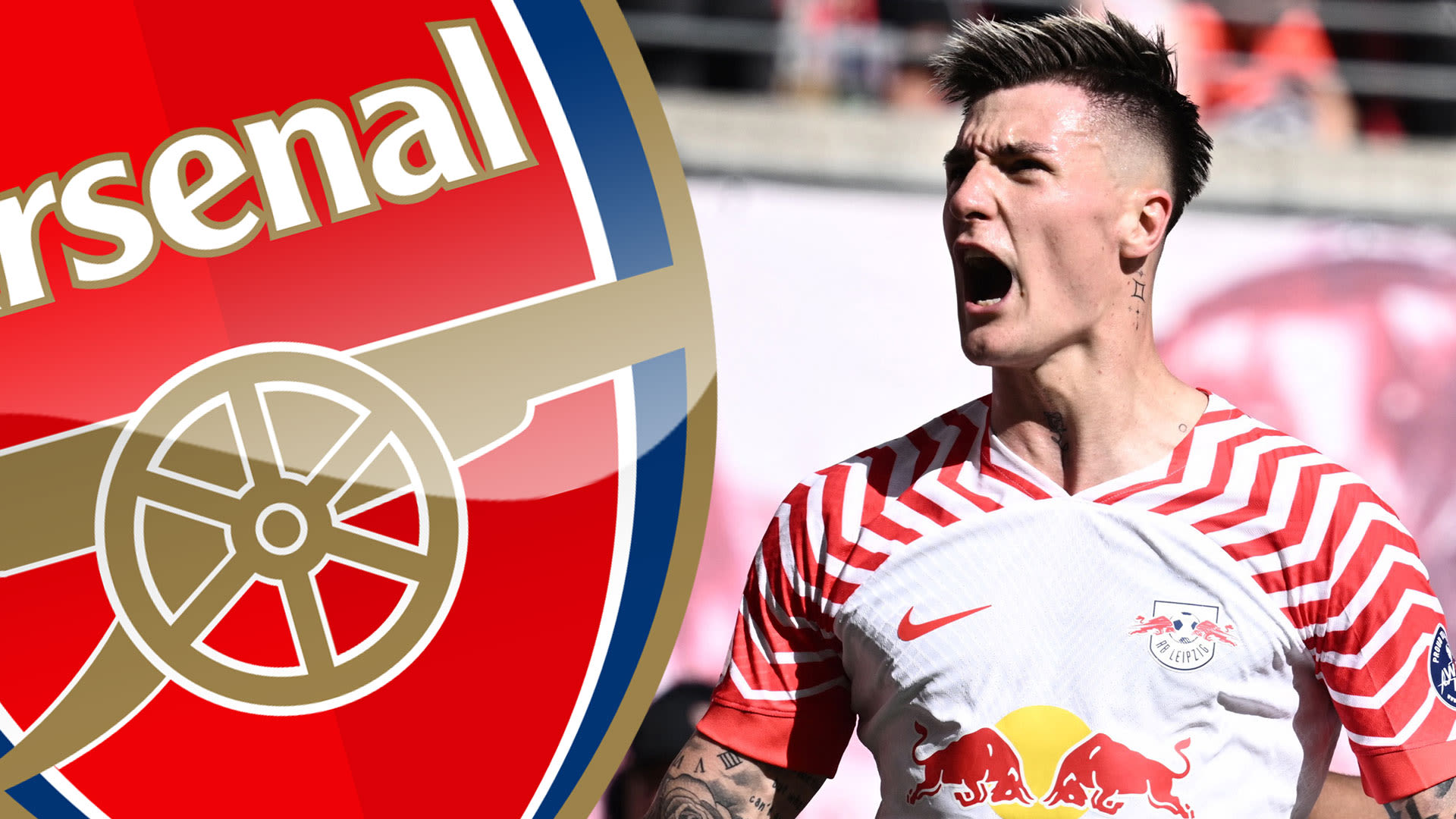 Arsenal 'in pole position to sign Sesko' but agent also spotted at Man Utd