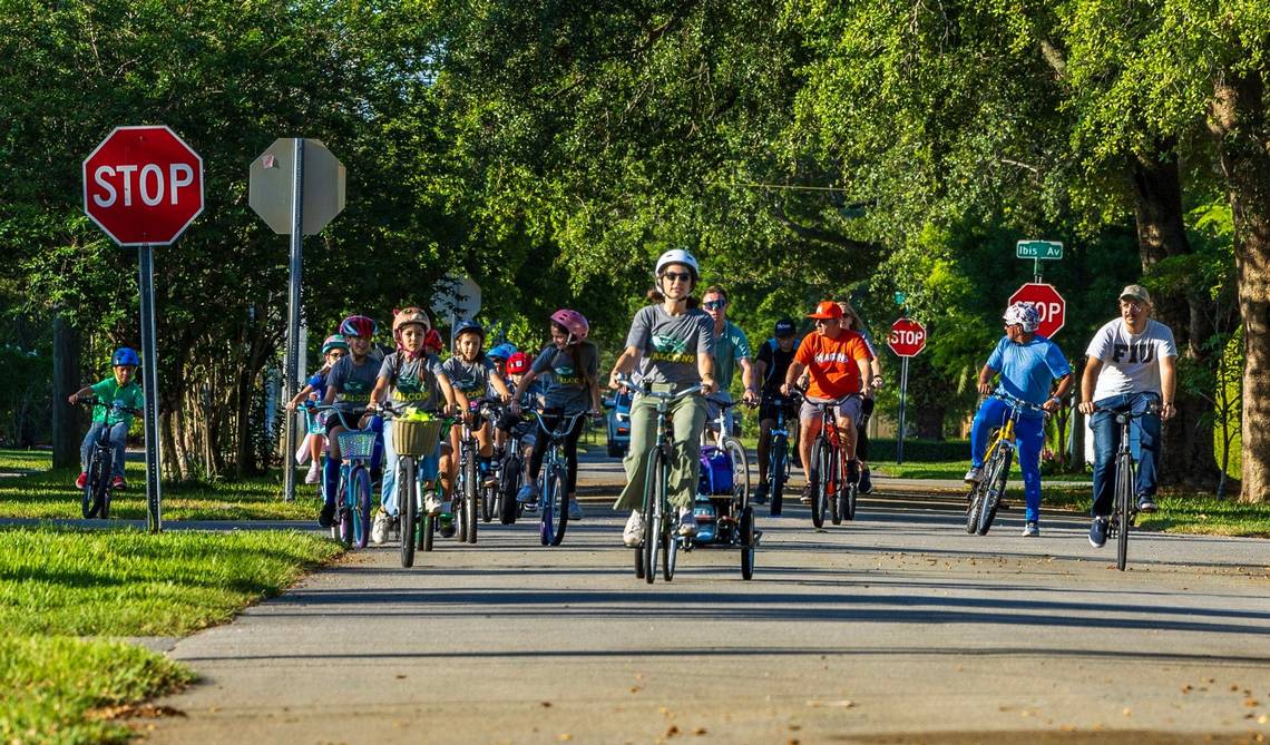 They’ve forsaken the school bus and are riding their bikes to school. They love it.