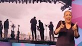 Sign language singer steals the show during Olivia Dean's set at Glastonbury