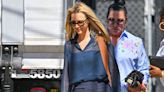 Lisa Kudrow, 60, cuts a youthful figure as she heads to Jimmy Kimmel