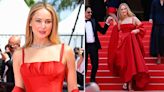 JLaw returns to Cannes in dramatic red gown and flip flops