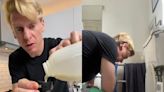 This man eats out-of-date food to show how long groceries actually last — from weeks-old milk to months–old cheese