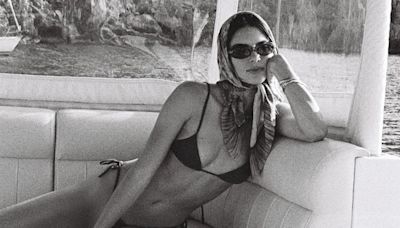 Kendall Jenner Embodies European Summer with a String Bikini and Chic Headscarf