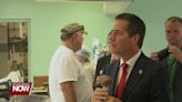 Ohio Republican Candidate Bernie Moreno stops by Findlay to meet with potential voters at Dietsch's Ice Cream