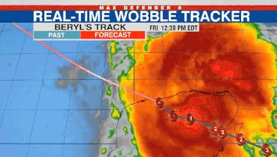 Beryl Wobble Tracker: Track real time changes in storm’s path