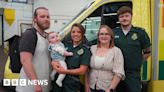 Mum and baby reunited with life-saving paramedics