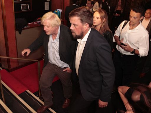 Boris Johnson causes chaos at his father's pro-China film premiere