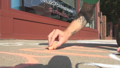 Lost&Found ‘Chalk the Walk’ opening suicide prevention conversation