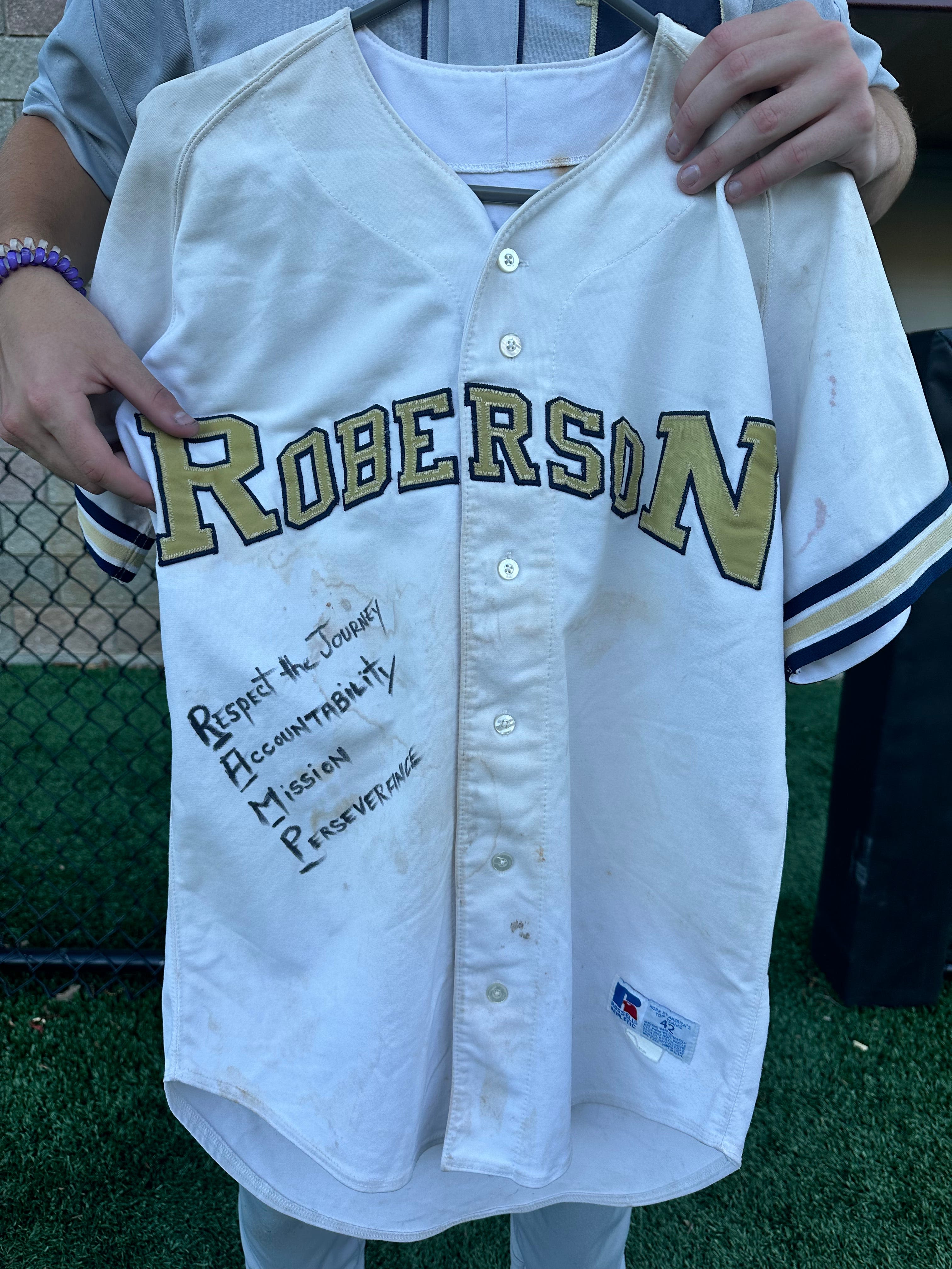 How an old jersey represents Roberson baseball's grit in NCHSAA 4A state title defense