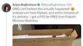 Is Flipkart Minutes The New Santa? Bengaluru Man Gets Free PS5 With TV Order