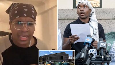 Columbia anti-Israel encampment ringleader Khymani James banned from campus after raging ‘Zionists don’t deserve to live’ in resurfaced video