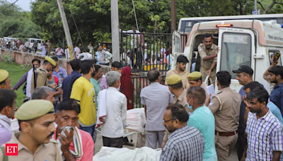 Anti-social elements behind stampede, Bhole Baba never lets people touch his feet: Lawyer