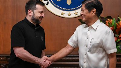 Zelenskyy in Manila to promote peace summit, which he says China and Russia are trying to undermine